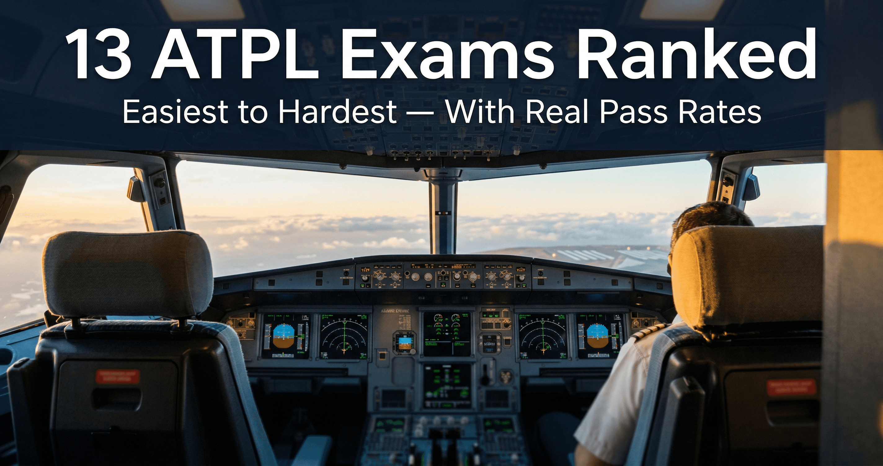 13 ATPL Exams Ranked: Easiest to Hardest (With Honest Pass Rates)