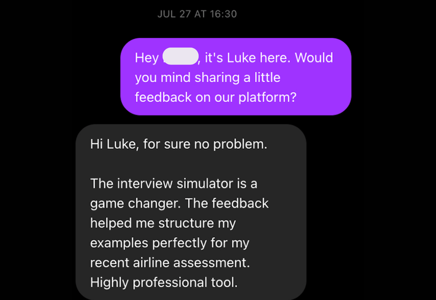 ClearATPL feedback received via Instagram
