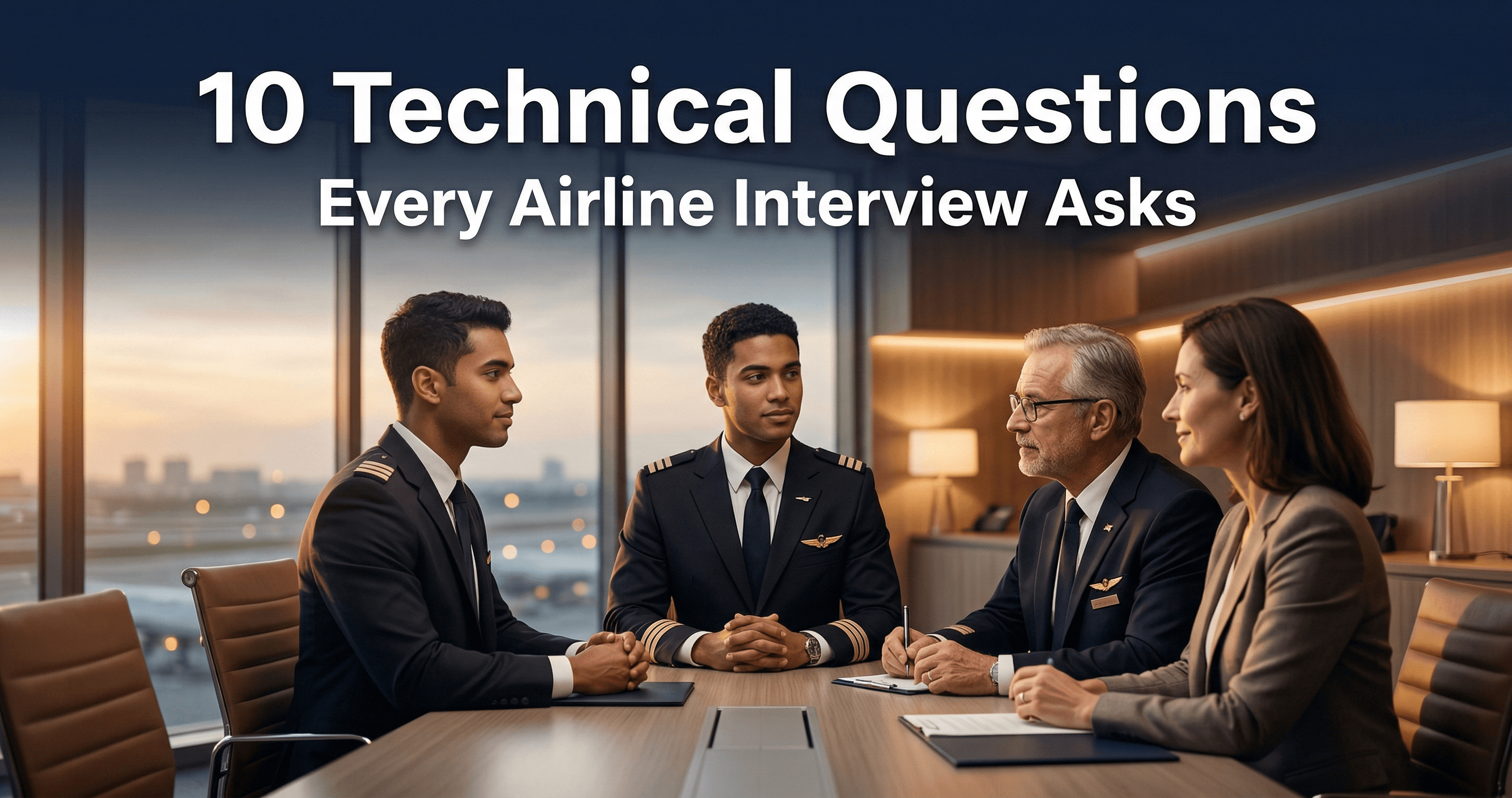 The 10 Most Common Technical Questions in Airline Interviews (With Model Answers)